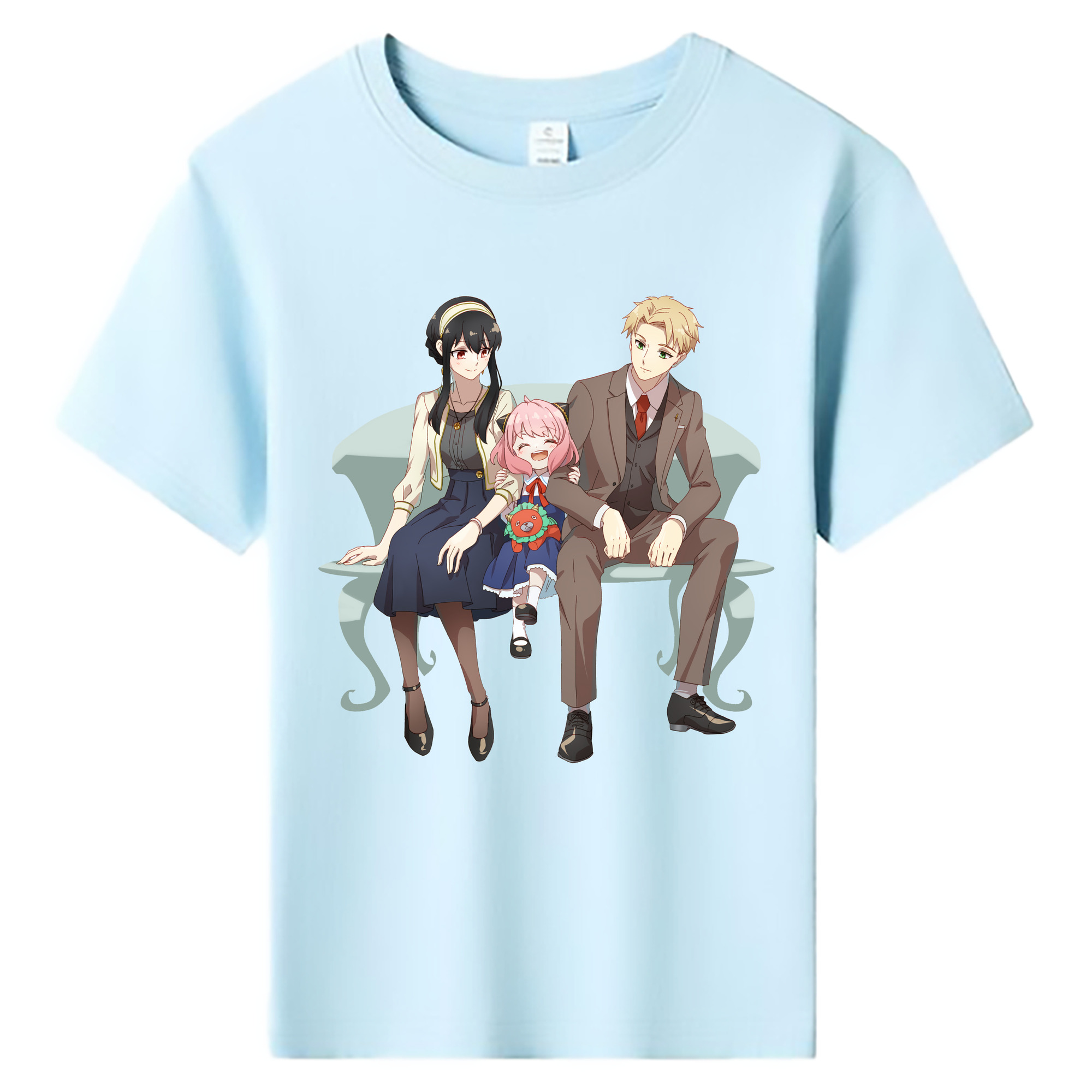 （画像用） SPY×FAMILY间谍家家酒 綿100％キッズTシャツ（フロントプリント）